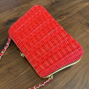 Vintage Red Hardshell Purse